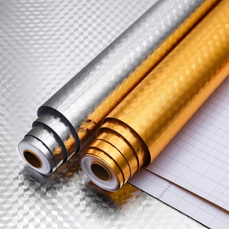 Aluminium Silver Aluminium Sticker Sticker Auto Adhesive Wallpaper